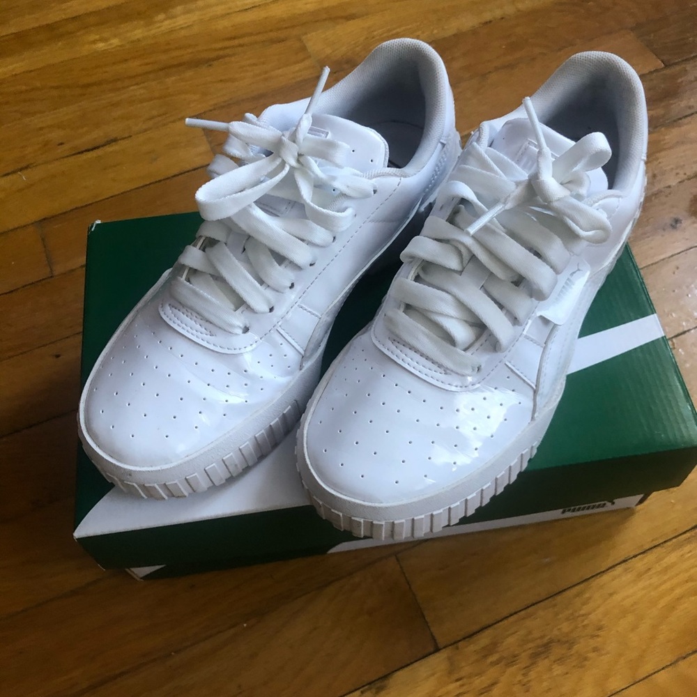 PUMA Patent Leather White Sneaker